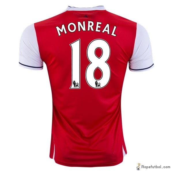 Camiseta Arsenal Replica Primera Ropa Monreal 2016/17 Rojo